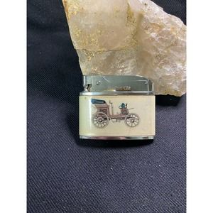 Vintage Brother-Lite Automatic Lighter Car Automobile Old Timey silver tone